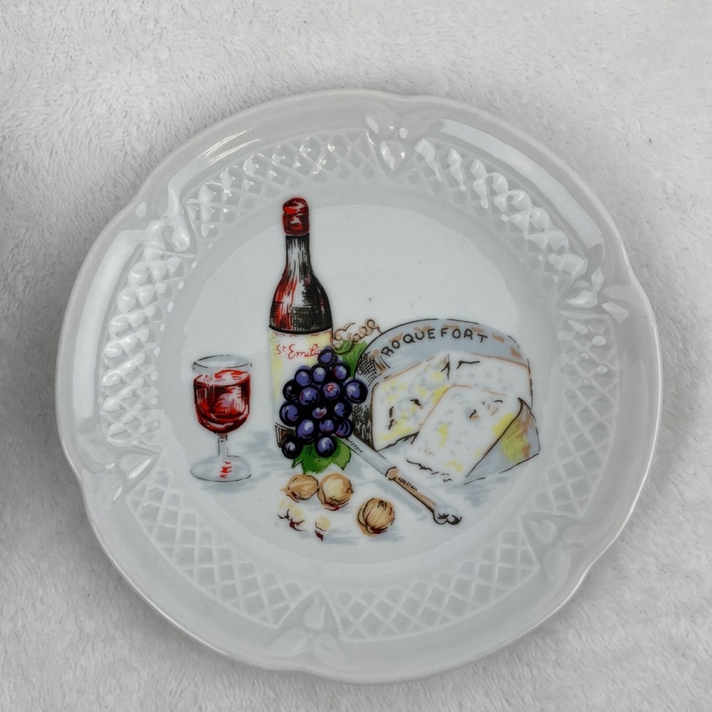Philippe Deshoulieres France Porcelain Charcuterie Appetizer Plates Set of 5